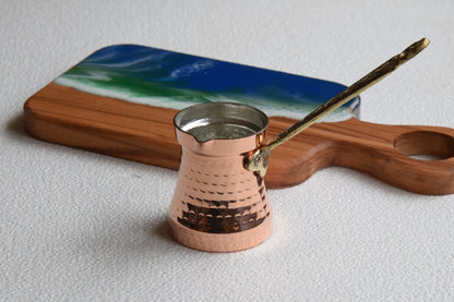 Classic Copper Cezve — Traditional Form (1 mm)